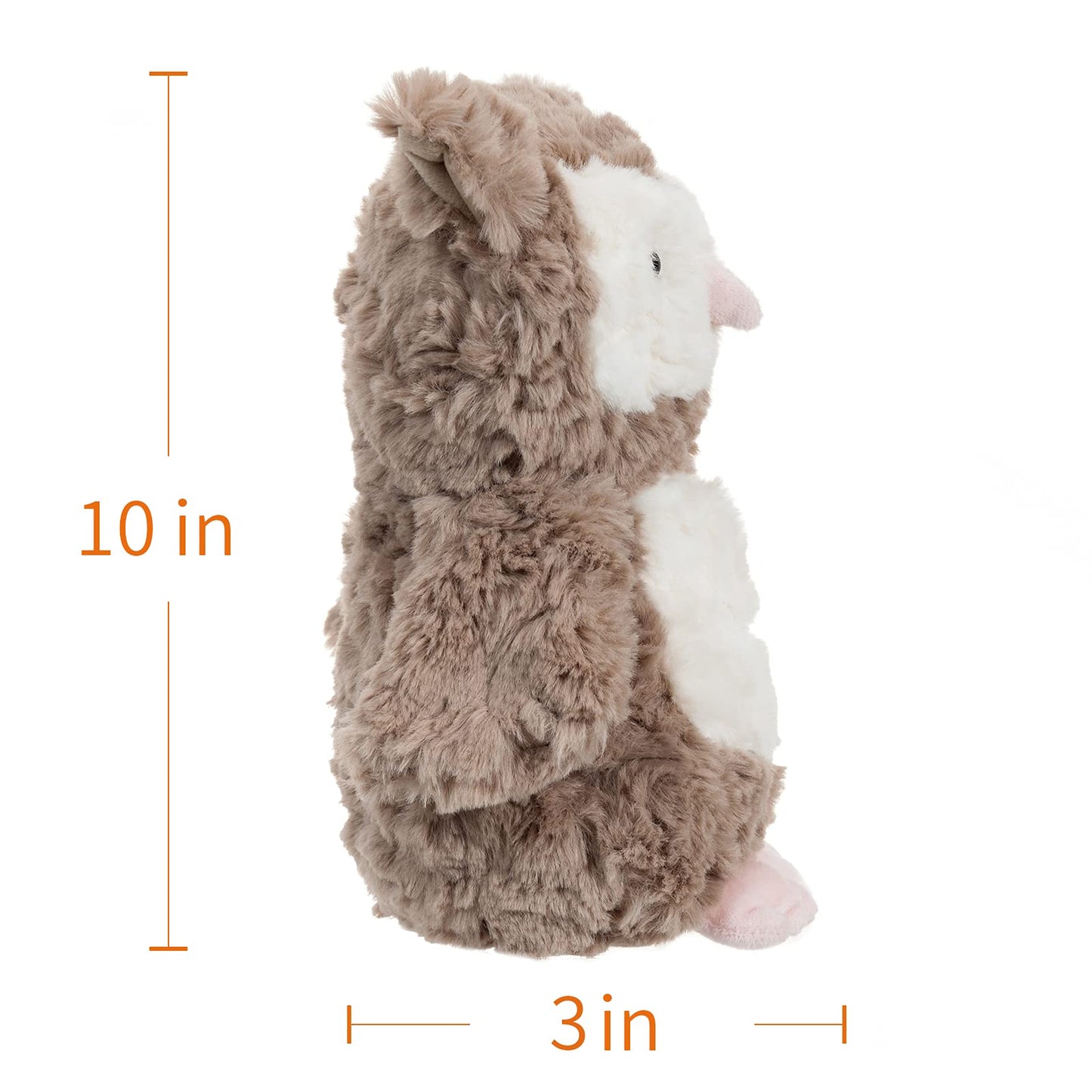 Apricot Lamb Toys Plush Brown Owl Stuffed Animal Soft Cuddly Perfect For Child (Brown Owl,10 Inches)