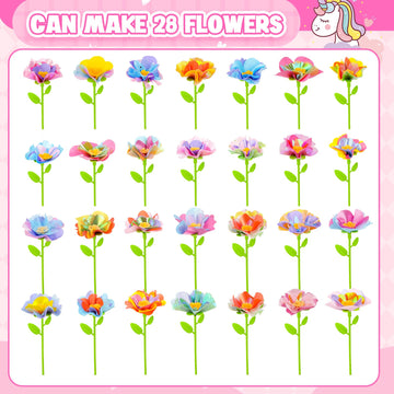 DIY Fabric Flower Bouquets Toys Accessories - Flowers Market Toy Accessories - Arts & Crafts Toy Accessory Craft Kit for Girls A