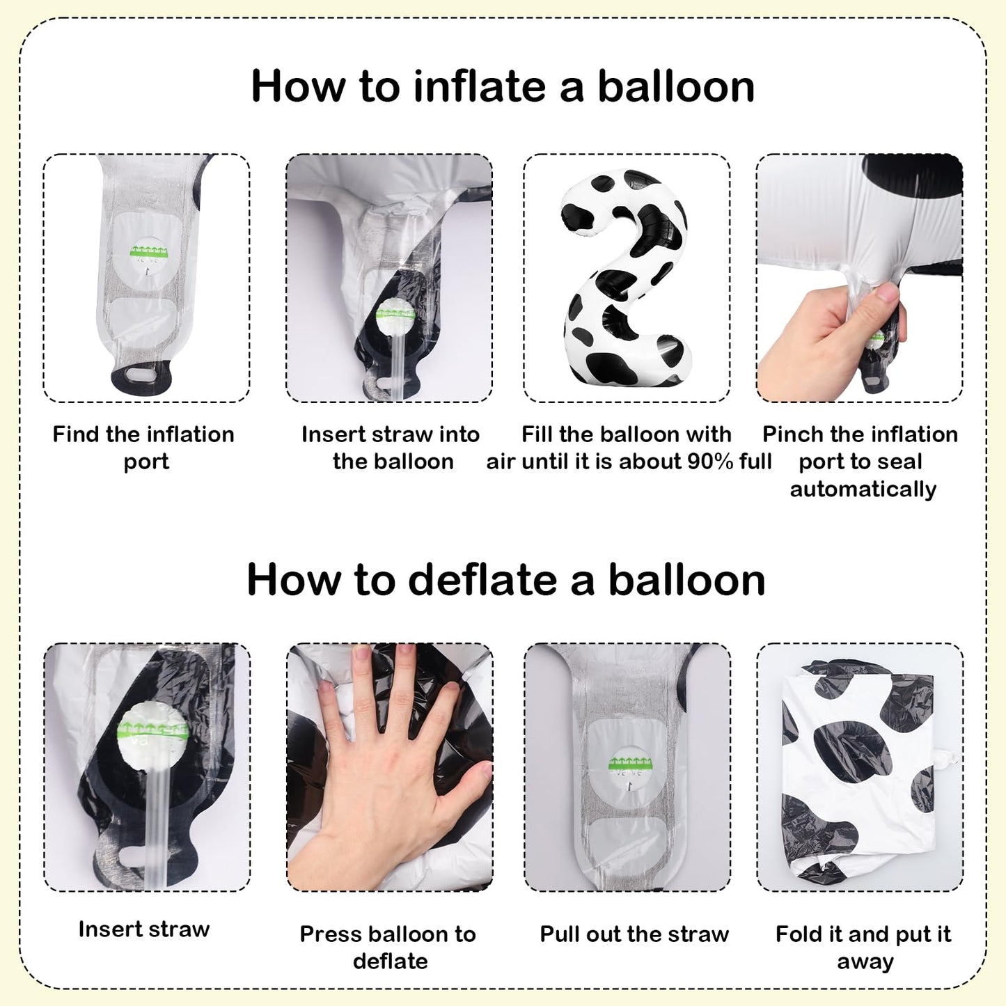 Lebery Cow Print Balloons 40 Inch Cow Print Number 2 Balloon Big Number 2 Balloon Moo Moo Im Two Birthday Decorations Cowgirl Theme Number Balloon For 2Nd Birthday Farm Barn Animal Party Decor