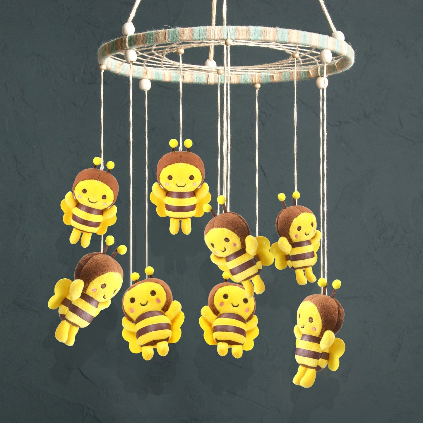 8 Pcs 5 Inch Stuffed Bees Plush Soft Small Bee Stuffed Animal Realistic Cartoon Little Honey Toy Adorable Doll For Birthday Party Decorations Diy(Vivid Style)