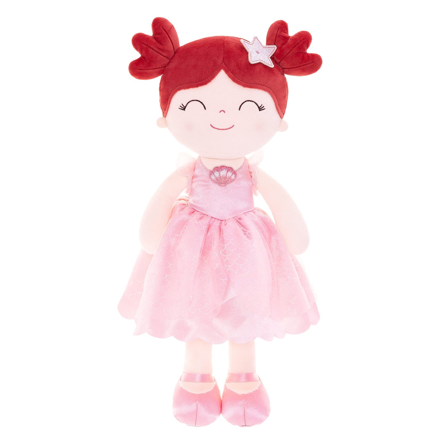 Gloveleya Dolls Princess Girls Toy First Baby Girl Gifts Soft Plush Manor Princess Doll Mermaid Qearl 16'