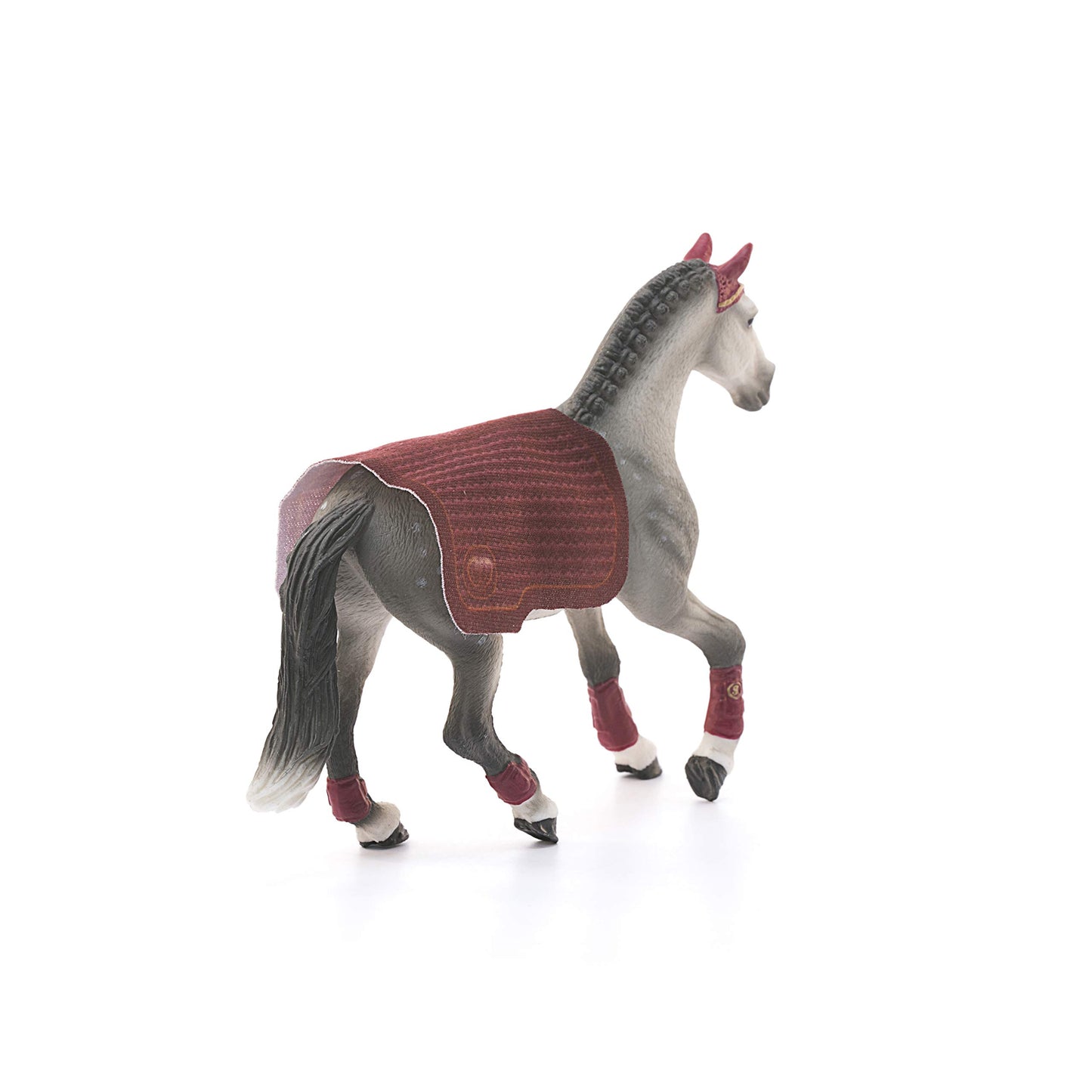 Schleich Horse Club Trakehner Mare Riding Tournament Horse Toy Figurine - Authentic Mare Horse Toy With Removable Blanket For Boys And Girls Imagination And Play, Gift For Kids Ages 5+