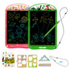 2 Pack Lcd Writing Tablet For Kids,10 Inch Colorful Doodle Board Drawing Pad For Kids Sensory Toys Educational Erasable Sketch P