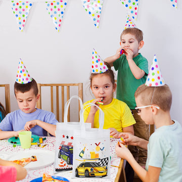 Ferraycle 30 Pcs Race Car Party Gifts Bags Race Car Birthday Party Supplies Race Car Party Favors Racing Candy Treats Bags with