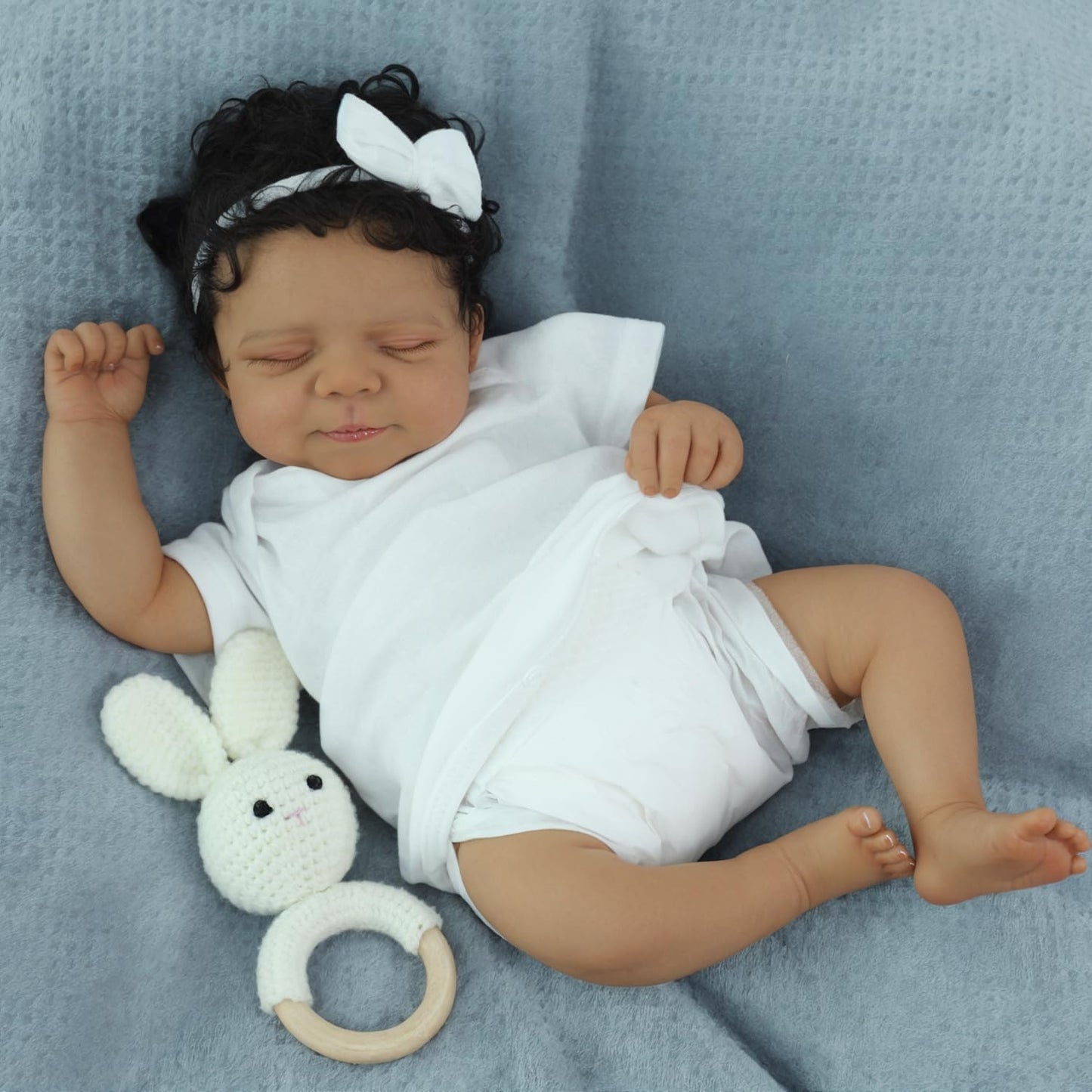 Scom Reborn Baby Dolls Black Boy- 18 Inch Realistic Newborn Dolls Newborn Baby Dolls African American Real Life Baby Gift For Ki