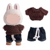 17cm Doll Clothes Set enhanced Jeans & Knitted Sweater Outfit for 17cm 15cm Dolls Cute Dress Up Fashion No Doll Included (E 17cm/15cm)