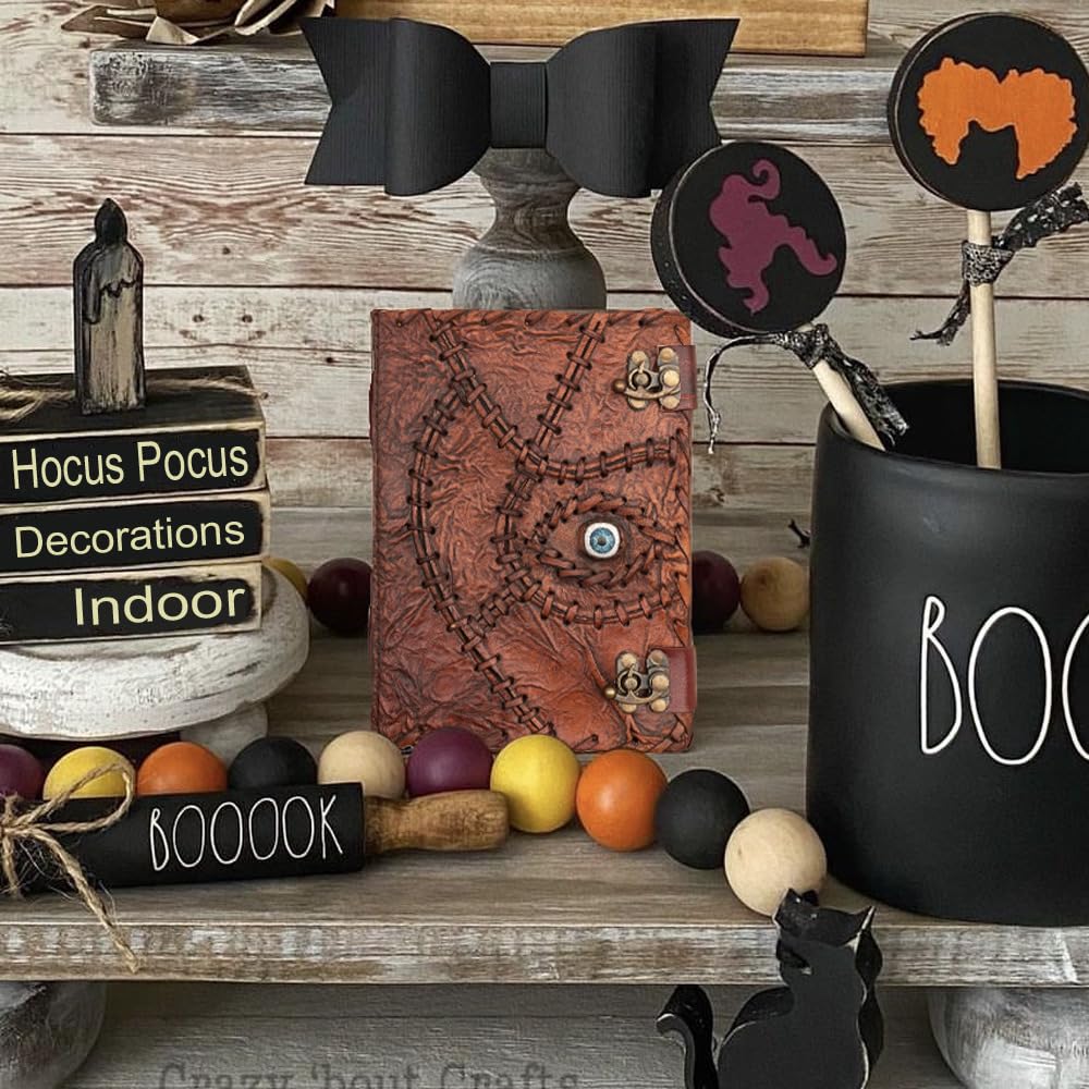 Hocus Pocus Book Of Spells Hocus Pocus Decor Hocus Pocus Halloween Decorations Book Of Shadows And Spell Book With Lock Witch De