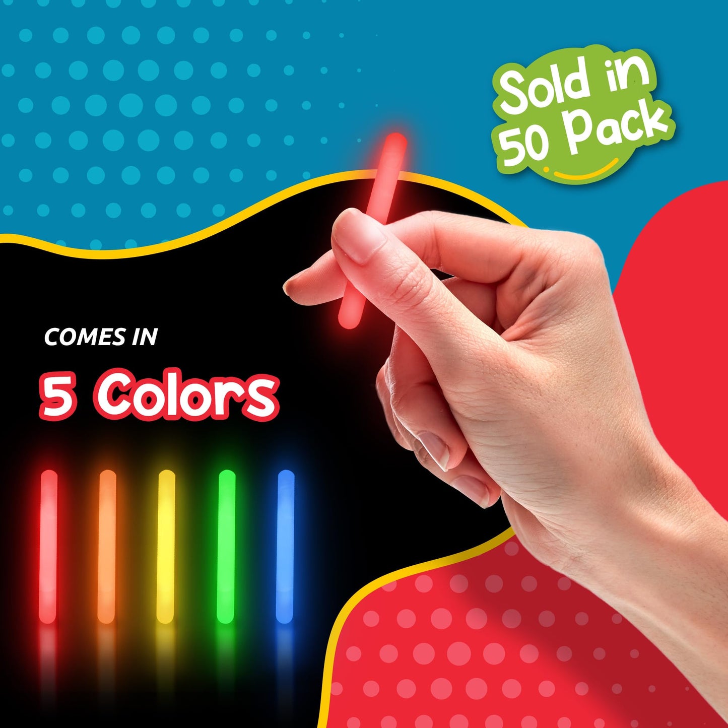 Fun Central - 50 Pack - 1.5 Inch Mini Glow Sticks