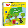 HABA My Very First Games - First Orchard Cooperative Board Game for Toddlers - Large, Wood, Magenta/Orange/Yellow, Model 3177