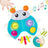 Surdote Ladybug Baby Light Up Toys With Rattle Led Light Music, Interactive Educational Fine Motor Development Toy For 3-6-12-18