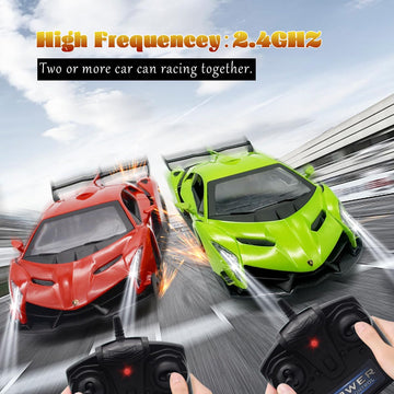 QUN FENG Lamborghini Remote Control Car 1:24 Scale Lambo Toy Car Officially Licensed Rc Cars with Light 2.4Ghz Model Car for Boy