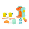 B. toys- Caf au Play- Pretend Play Wooden Coffee Maker for Kids- Wooden Coffee Machine Set - 10 Pretend Play Accessories - Kit