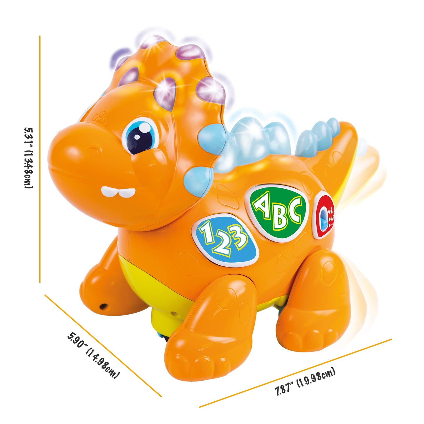 KiddoLab Baby Dinosaur Toy.- Infant Toys with Music, Lights & Dancing Activities. Development Toys for Preschool Learning, Baby