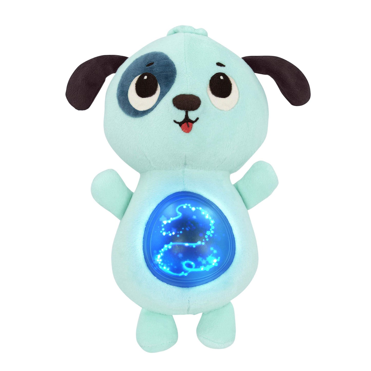 B. toys- B. baby -Baby Soothing Plush Dog- Gloiwng Tummy with Lights & Sounds- Twinkle Tummies Dog-6 Months +