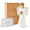 Jingihe Angel Figurines For Women, Guardian Angel Statue, Resin Angels Figurines, Sonny Holding A Heart Angels Statue For Retirement Memorial Mom Nurse Birthday Christmas Sympathy Gifts And Home Decor