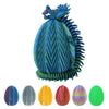 Cucue 3D Printed Dragon Egg - 3D Fidget Dragon Toy With Surprise Energy Stone Inside - Articulated Dragon - Flexible Joint Parts