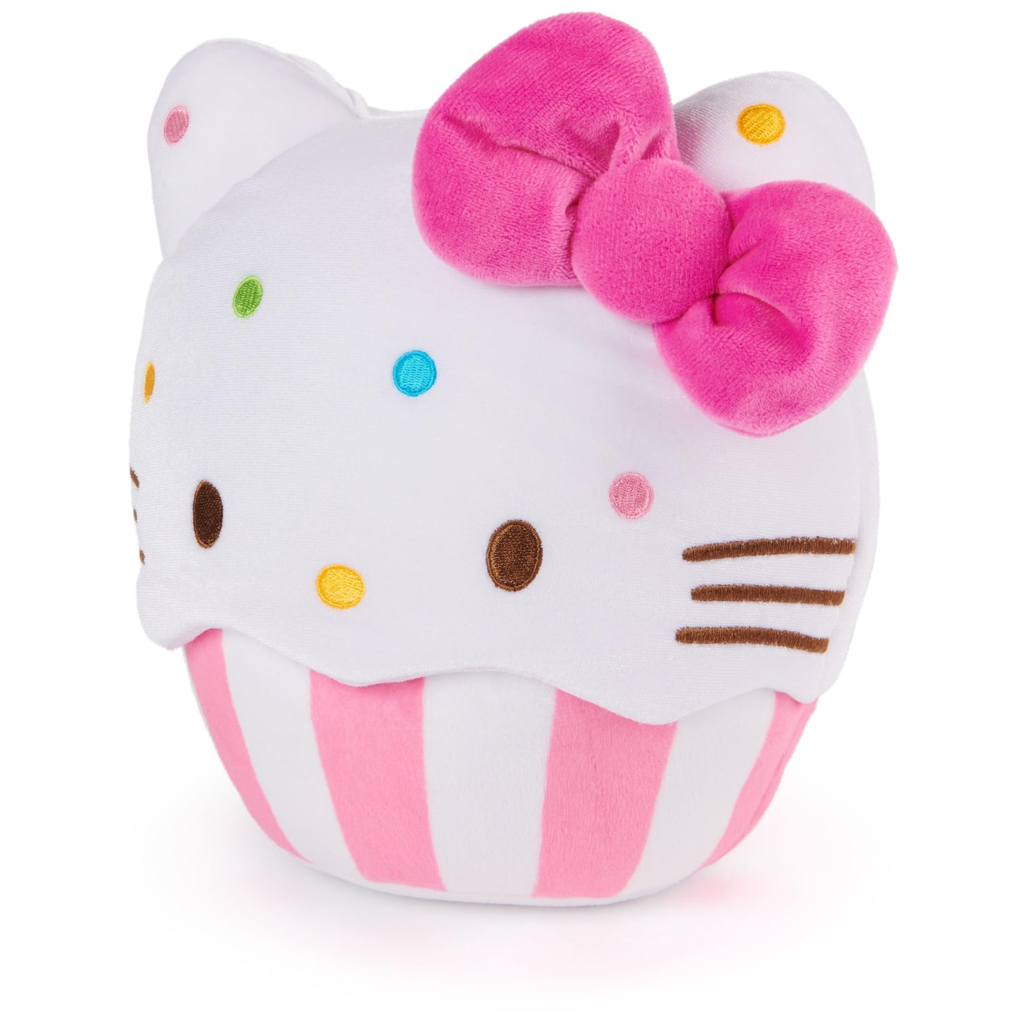 Gund Sanrio Official Hello Kitty Cupcake Plush, Stuffed Animal For Ages 1 And Up, Pink/White, 8