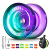 Magicyoyo Responsive Yoyo For Kids Beginners, Dual Purpose Yoyo K2 Unresponsive Yoyo For Finger Spin Tricks Intermediate Play+12