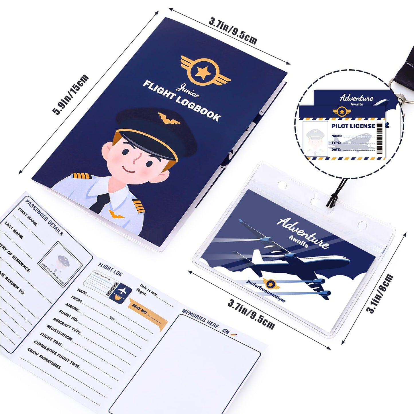 Latocos Pilot Aviator Costume For Kids Boys Girls Ages 3-12 Airline Captain Uniform Air Force Flight Suit For Career Day Dress U