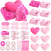 Fanfanwin 36 Pcs Sleepover Party Supplies for Girl Spa Slumber Birthday Favors Throw Blanket Pillow Eye Mask Headband Scrunchies
