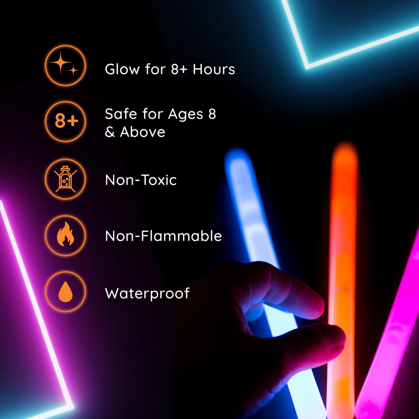 Glow Fever Glow Sticks Bulk Party Pack - 10' Large Glow Sticks - Neon Accessories Light Sticks Glow In The Dark Party Supplies For Concert, Wedding, & Birthday By Party Dragon - Green, 50 Ct