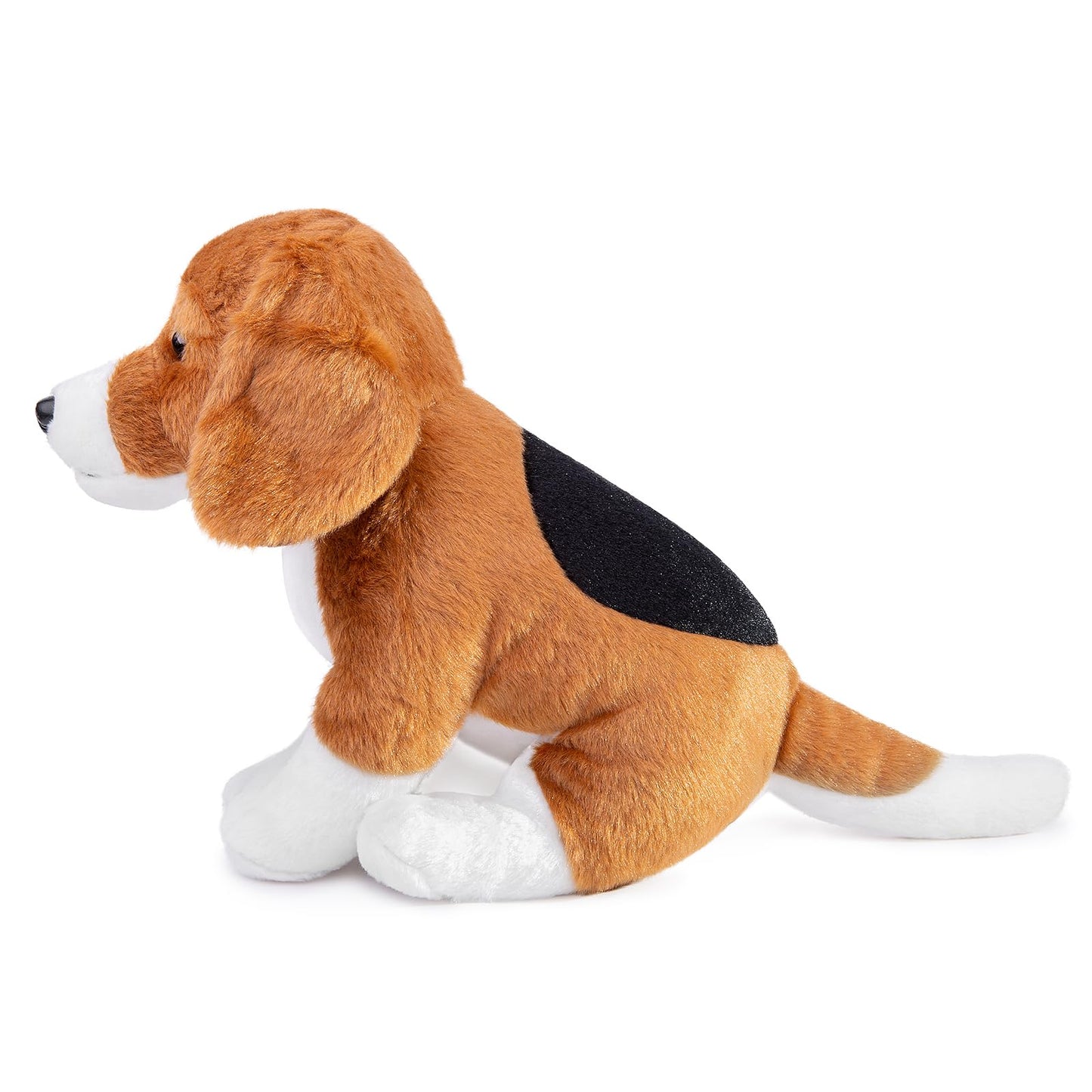 Zhongxin Made Beagle Plush Toy - Realistic Brown Beagle Stuffed Animal 8Inch, Cute Dog Puppy Plushie Toy, Unique Plush Gift Collection For Kids