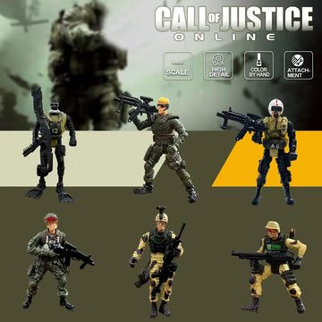 MQSTARSRISE Army Men Toy Set for Boys 4-7 Army Men Action Figure Military Toy Playset US Army Men and SWAT Team with Military Action Figures Easter Gift for Boys Age 4-7 6-8