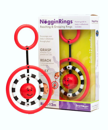 Smartnoggin Nogginrings Reaching & Grasping Play Toy - Encourages Baby’S Developmental Milestones Through Play - Sensory Toy For Babies, Ages 0-12 Months