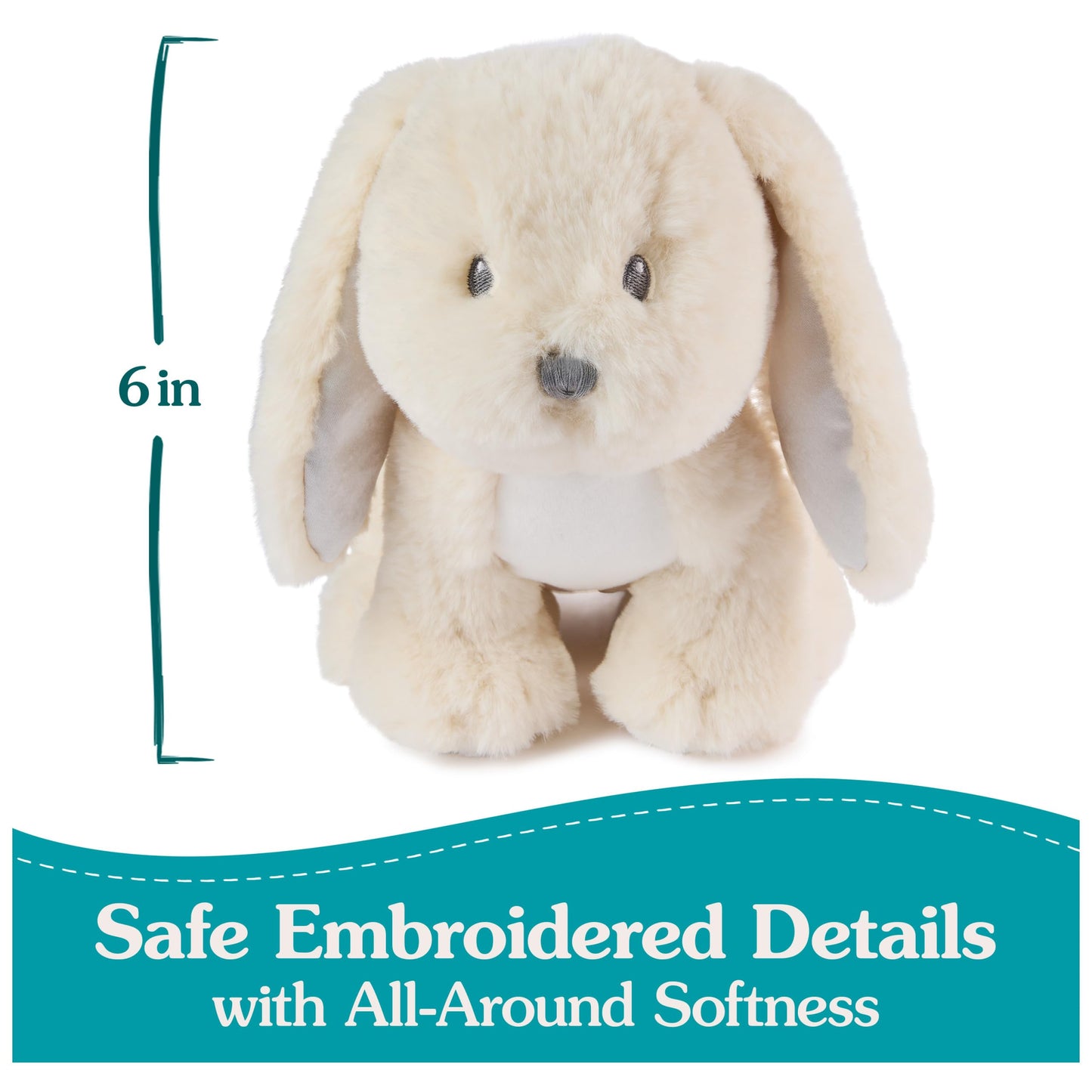 Gund Baby Clover Bunny Plush, Bunny Stuffed Animal For Babies And Toddlers, Cream, 10