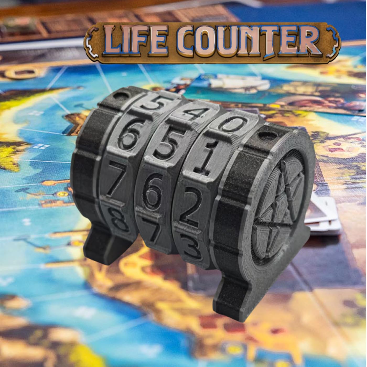 Life Counter Game Counter - Hp Tracker For Rpg, Tcg, Ccg, Board Games & Mtg, D&D, Magic The Gathering & Card Games (Silver)
