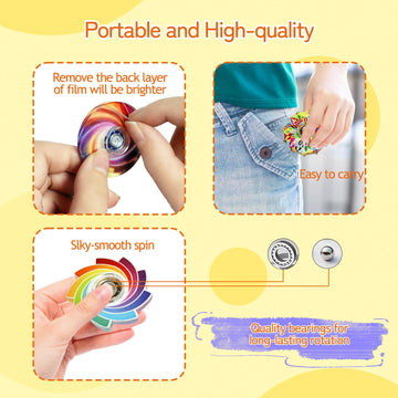 40 Pack Fidget Spinner Toys,Party Favors Supplies Birthday Gifts Goodie Bags Stuffers For Kids Adults,Sensory Toys For Boys Girl