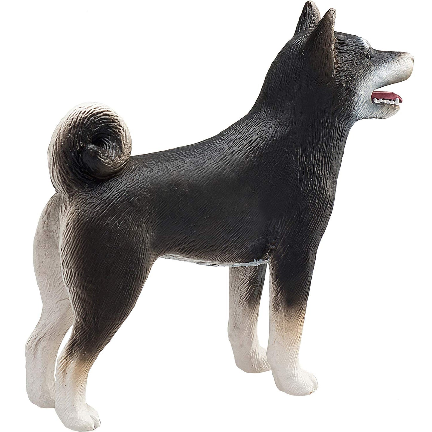 Mojo Black Shiba Inu Realistic Domesticated Animal Hand Painted Toy Figurine