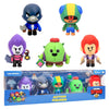 P.M.I. Brawl Stars Action Figures | All Five 4.5-Inch-Tall Collectibles | Brawl Stars Toys And Playable Mini Toys | Spike, Crow,