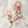 Myrebaby 17' Realistic And Cute Reborn Baby Girl Zoey Opened Her Eyes, Handmade Lifelike Reborn Doll, Advanced Painted Vinyl Gift Set For Kids Age 3+