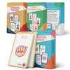 Hubble Bubble Kids American Sign Language Cards for Toddlers and Beginners - 180 ASL Flash Cards for Babies - Flash Cards Baby ABC Flash Cards for Deaf Children Include Starter Vocab Sight Words