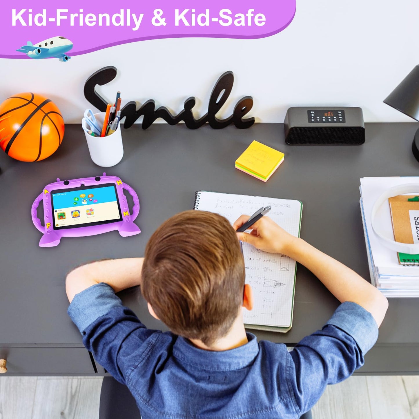 Kids Tablet, 7 inch Tablet for Kids 2-10, Educational Learning Toddler Tablet Android 11, 3GB RAM+32GB ROM Storage, Google Play