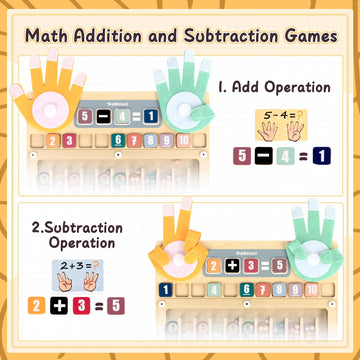 TOP BRIGHT Finger Math Addition & Subtraction Toy, Interactive Magnetic Beads, Small/Medium, Multicolored Wood, Model ST-1211492023de0001