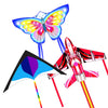 Flying Hoofer 3Pack Large Kite Set - Easy to Fly for Kids Adults, Beach & Park & Outdoor Activities, Perfect for Easter and Fest