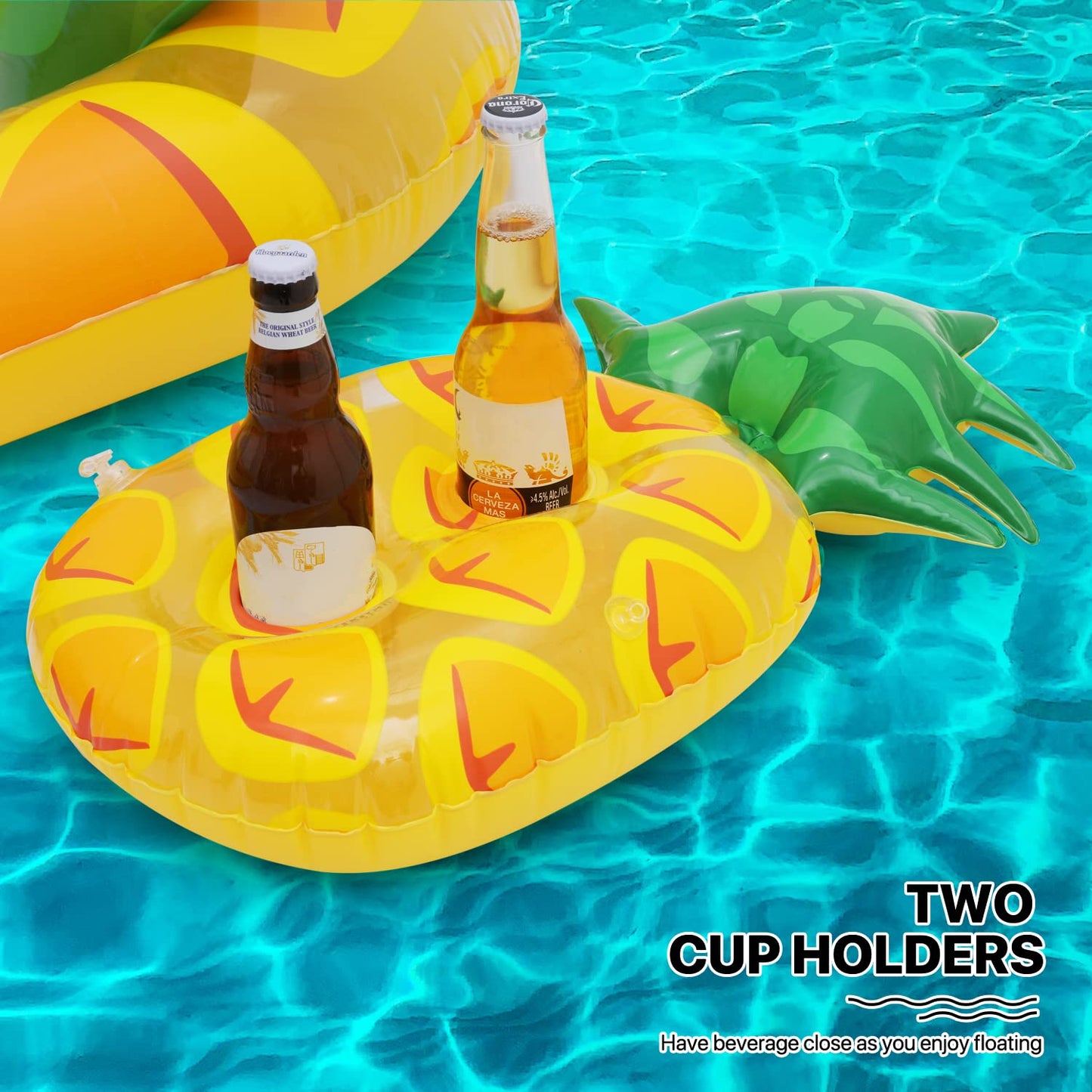 MoNiBloom Pool Float for mature-themed Inflatable Giant Floaties Pineapple Lake Rafts Fruit Swimming Floaty Summer Beach Ride-ons