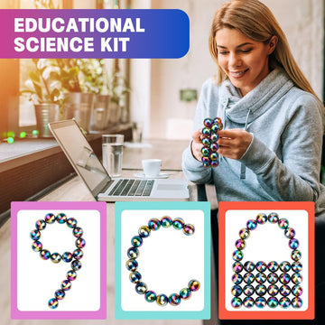 Amarlozn Fidget Magnet Toy, Large Ferrite Hand Roller, Multicolored Magnetic Office Desk Decoration, Model FS0861, 21 PCS Set