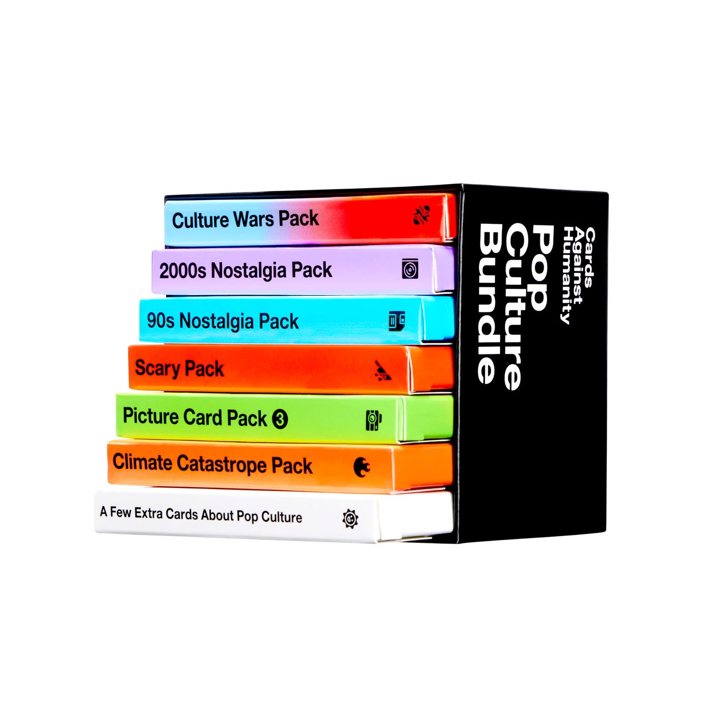 Cards Against Humanity: Pop Culture Bundle  6 Popular Themed Packs + 10 All-New Cards