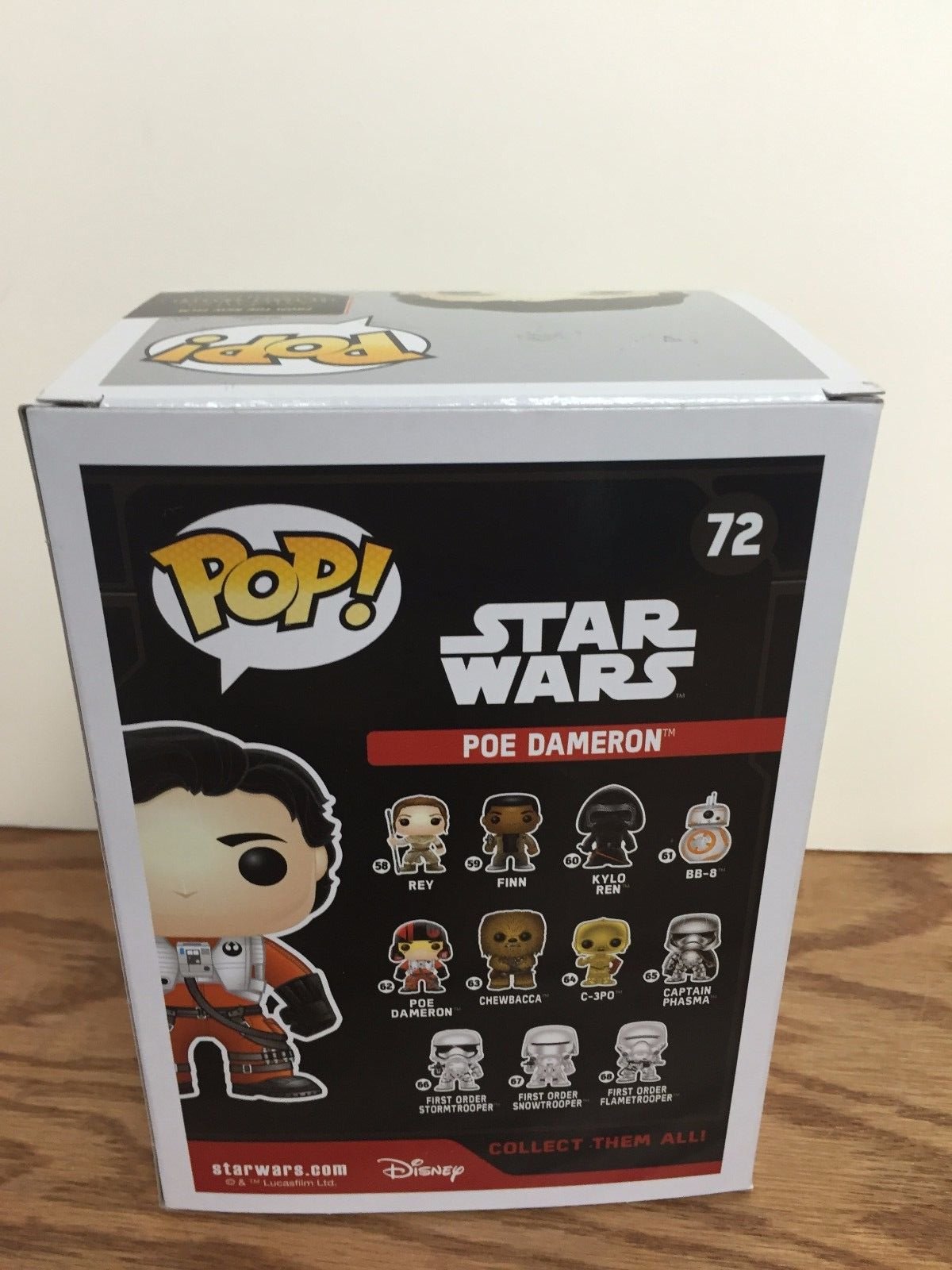 Star Wars Pop! Vinyl Figure Poe Dameron (No Helmet)