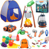 Mitcien Kids Camping Toys Set With Tent, Outdoor Toys For Toddlers Boys Girls Age 3-6, Include Kids Camping Tent/Campfire/Oil Lamp/Pretend Food