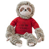 Personalization Universe ''I Love You A Sloth Plush Sloth Stuffed Animal Toy, Customizable With Name And Sentiment, Punny Valent