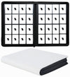 16 Pocket Card Binder 1000+ enhanced Zip Trading Card Binder Double Sided Pocket Card Holder Album Ringless Card Folder for MTG TCG Sports Card (White)