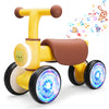 Balance Bike Toys For 1 Year Old Boy, Toddler Toys For 1 Year Old Girls Gifts, Toddler Bike With Colorful Glow Wheel, Soft Music
