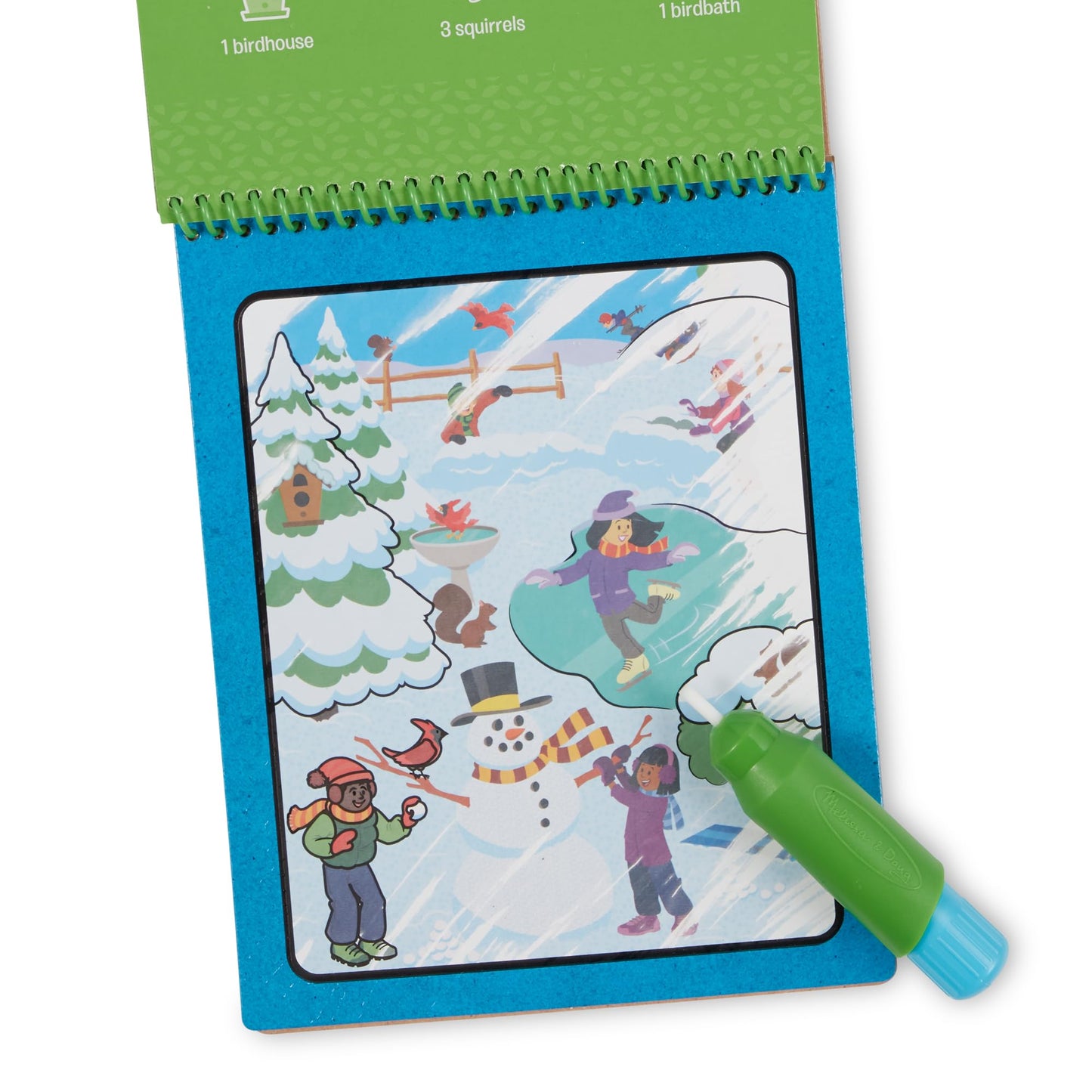 Melissa & Doug Lets Explore Water Wow! Seasons Water-Reveal Pad - Reusable On the Go Travel Activity - FSC Certified