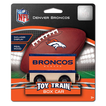 Denver Broncos Wood Train Box Car