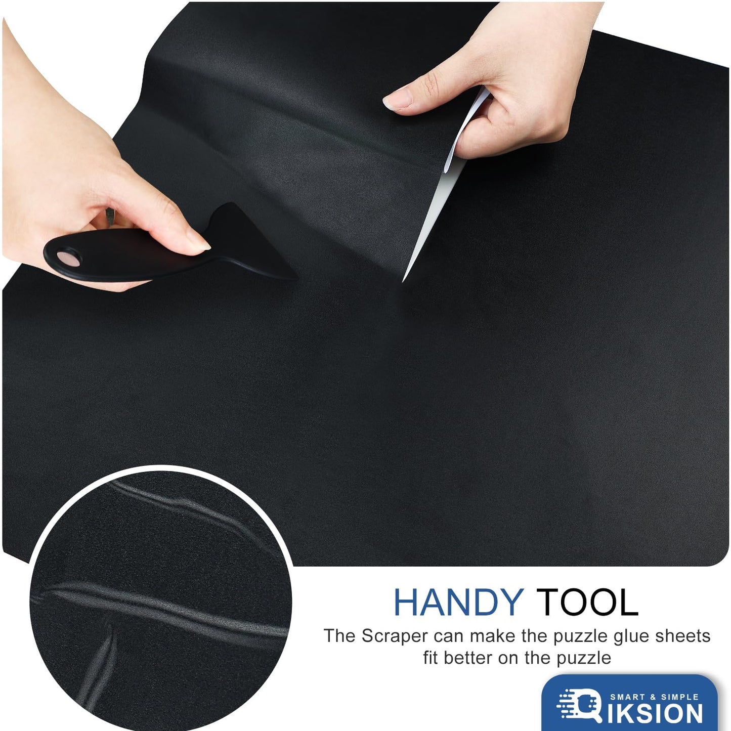 Puzzle Glue Sheets For 4 X 1000 Puzzles, 24 Sheets Black Puzzle Saver, Peel And Stick Puzzle Saver, No Mess Puzzle Glue Sheets And Frame To Preserve Your Finished 2000, 1000, 500 Jigsaw Puzzle