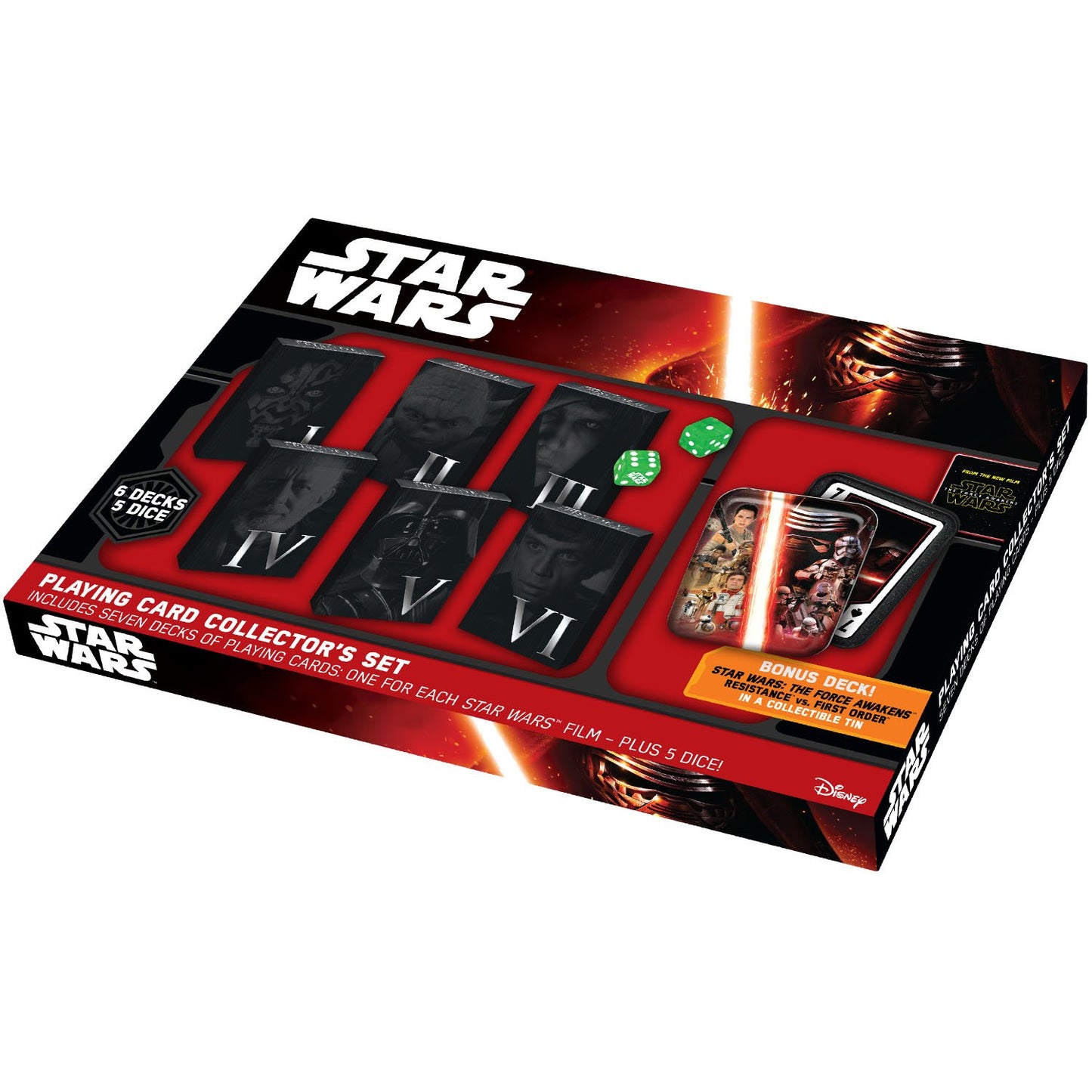 Cartamundi Star Wars Playing Card Collector's Set, Model 1830, Multicoloured Tin Box